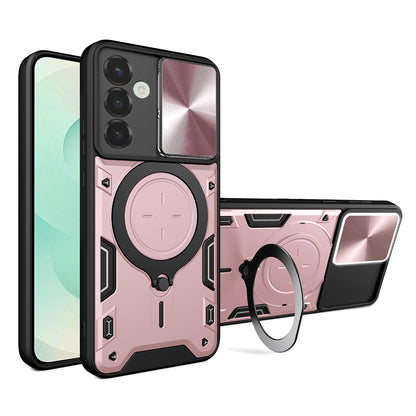 Tok Samsung Galaxy S25+ S936-hoz, Techsuit, CamGuard Pro, Rózsaarany