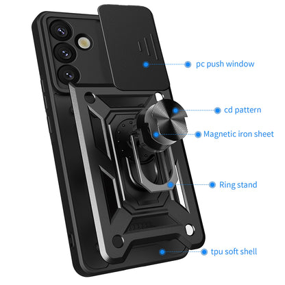 Tok Samsung Galaxy S25+ S936-hoz, Techsuit, CamShield, Kék
