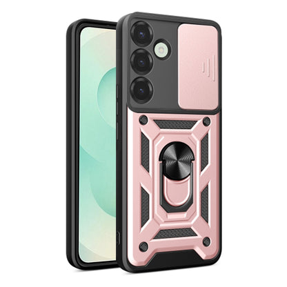 Tok Samsung Galaxy S25+ S936-hoz, Techsuit, CamShield, rózsaszín