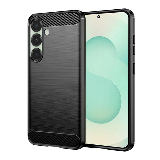Tok Samsung Galaxy S25+ S936-hoz, Techsuit, Karbon, Fekete