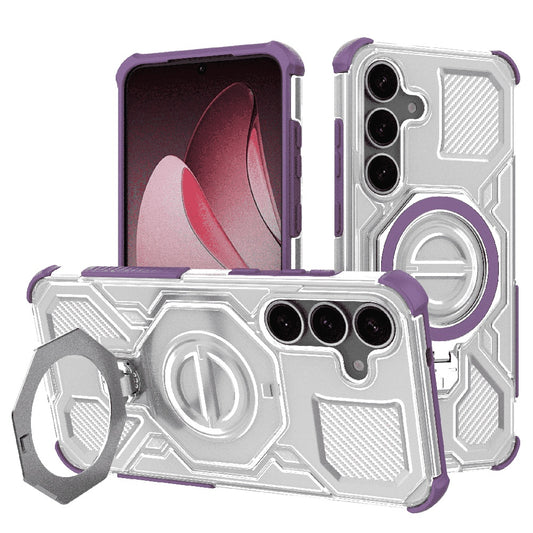 Tok Samsung Galaxy S25+ S936-hoz, Techsuit, Carbon Shield Pro, Lila