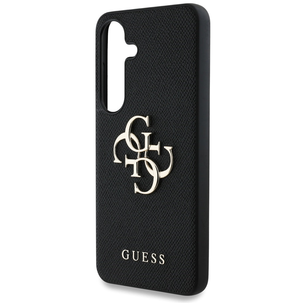 Tok Samsung Galaxy S25 S931-hez, Guess, 4G Grained Big and Classic Logo, Fekete