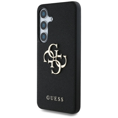 Tok Samsung Galaxy S25 S931-hez, Guess, 4G Grained Big and Classic Logo, Fekete