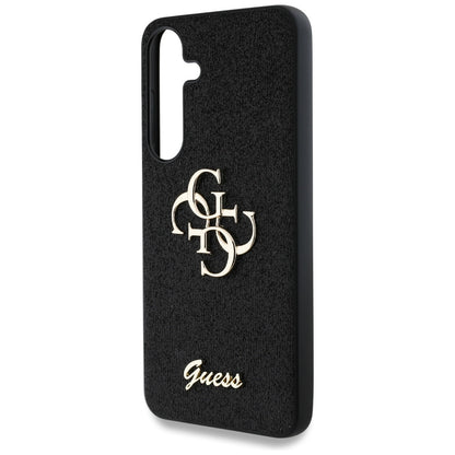 Tok Samsung Galaxy S25 S931-hez, Guess, Glitter Big 4G Script, Fekete