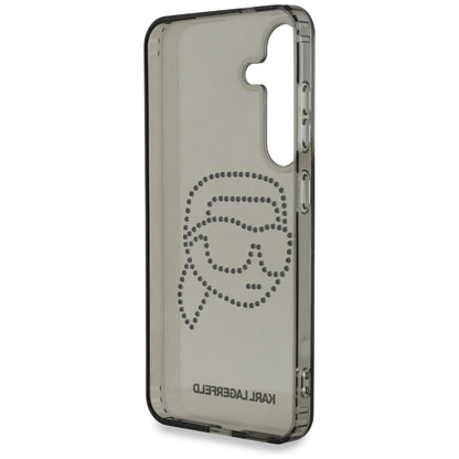 Tok Samsung Galaxy S25 S931-hez, Karl Lagerfeld, IML Rhinestones Karl's Head, Fekete