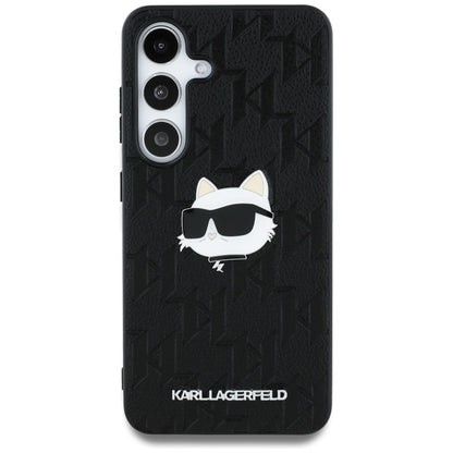 Tok Samsung Galaxy S25 S931-hez, Karl Lagerfeld, Monogram Choupette's Head, Fekete
