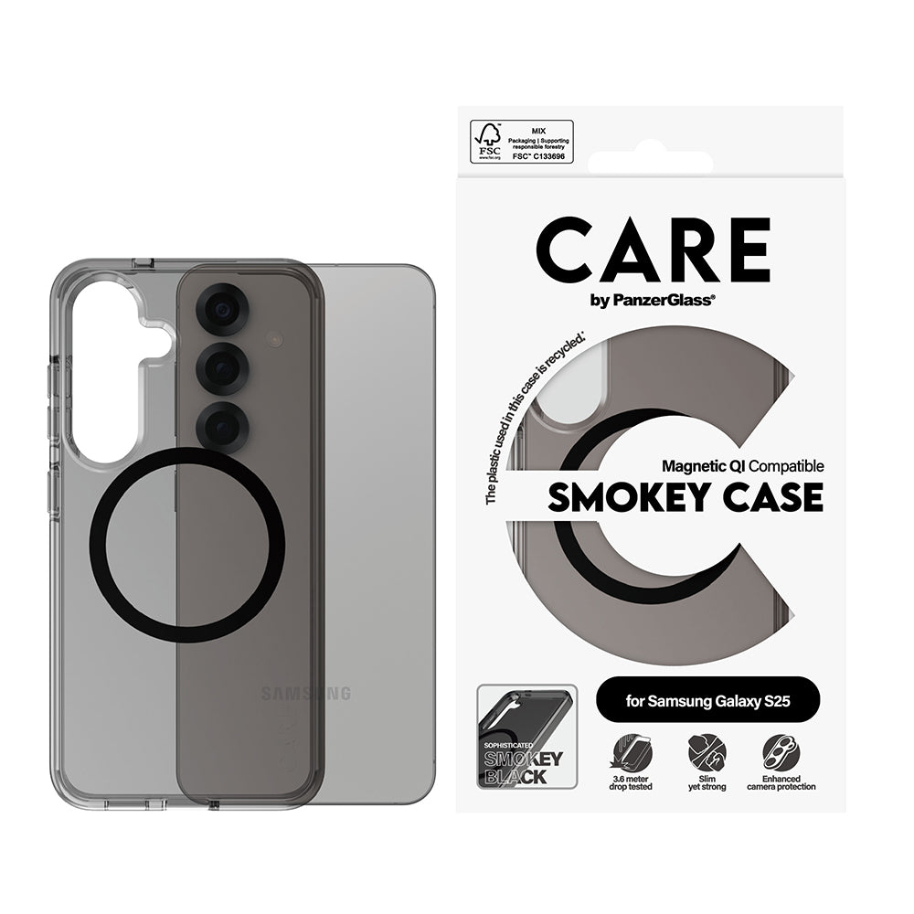 Case for Samsung Galaxy S25 S931, PanzerGlass, Urban Combat Care, Black