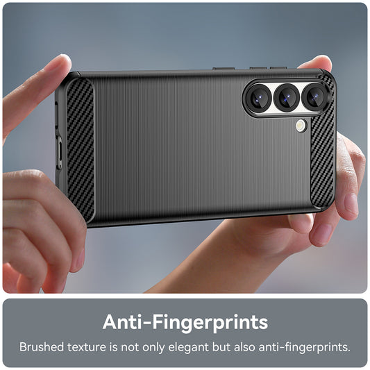 Tok Samsung Galaxy S25 S931-hez, Techsuit, Karbon, Fekete