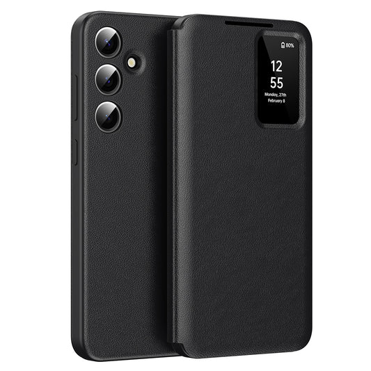 Tok Samsung Galaxy S25 S931-hez, Techsuit, SmartView, Fekete
