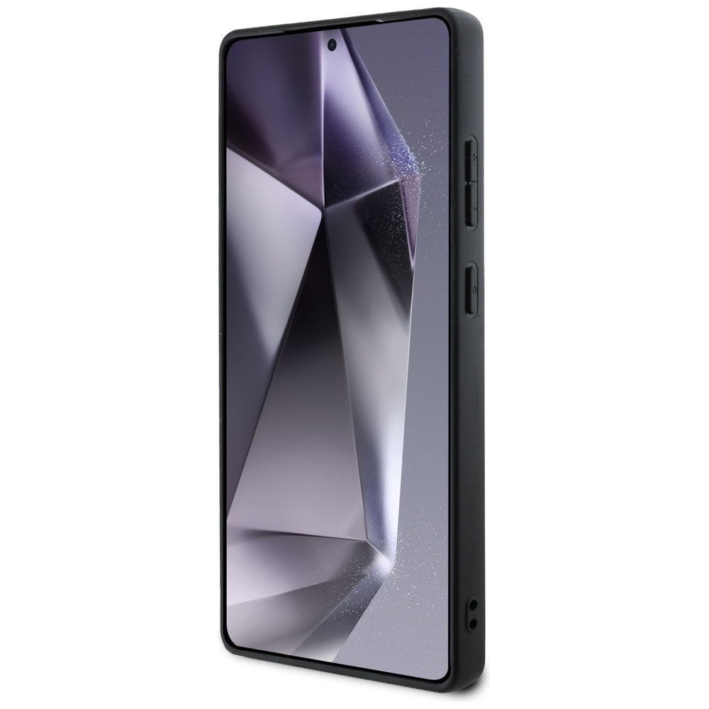 Tok Samsung Galaxy S25 Ultra S938-hoz, Guess, Grained Hot Stamp 4G Triangle, Rózsaszín