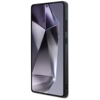 Tok Samsung Galaxy S25 Ultra S938-hoz, Guess, Grained Hot Stamp 4G Triangle, Rózsaszín