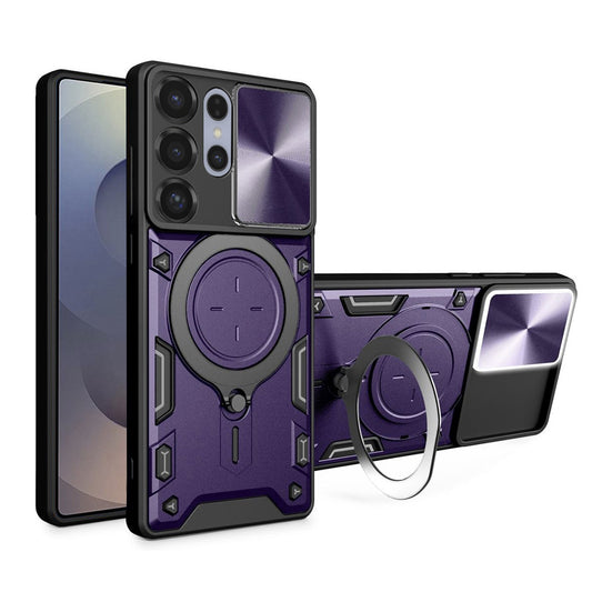 Tok Samsung Galaxy S25 Ultra S938-hoz, Techsuit, CamGuard Pro, Lila