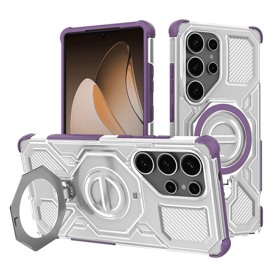 Tok Samsung Galaxy S25 Ultra S938-hoz, Techsuit, Carbon Shield Pro, Lila