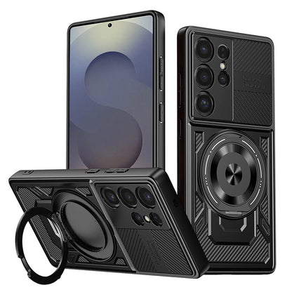 Tok Samsung Galaxy S25 Ultra S938-hoz, Techsuit, RuggedCam, Fekete