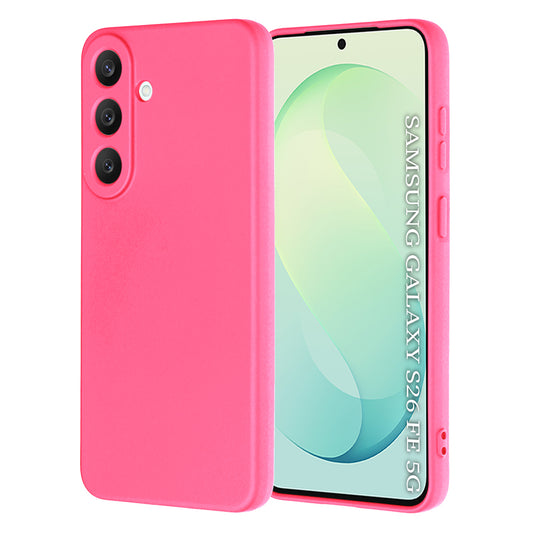 Tok a Samsung Galaxy S26 FE S741 / S25 FE készülékhez, Techsuit, SoftFlex, sötétrózsaszín