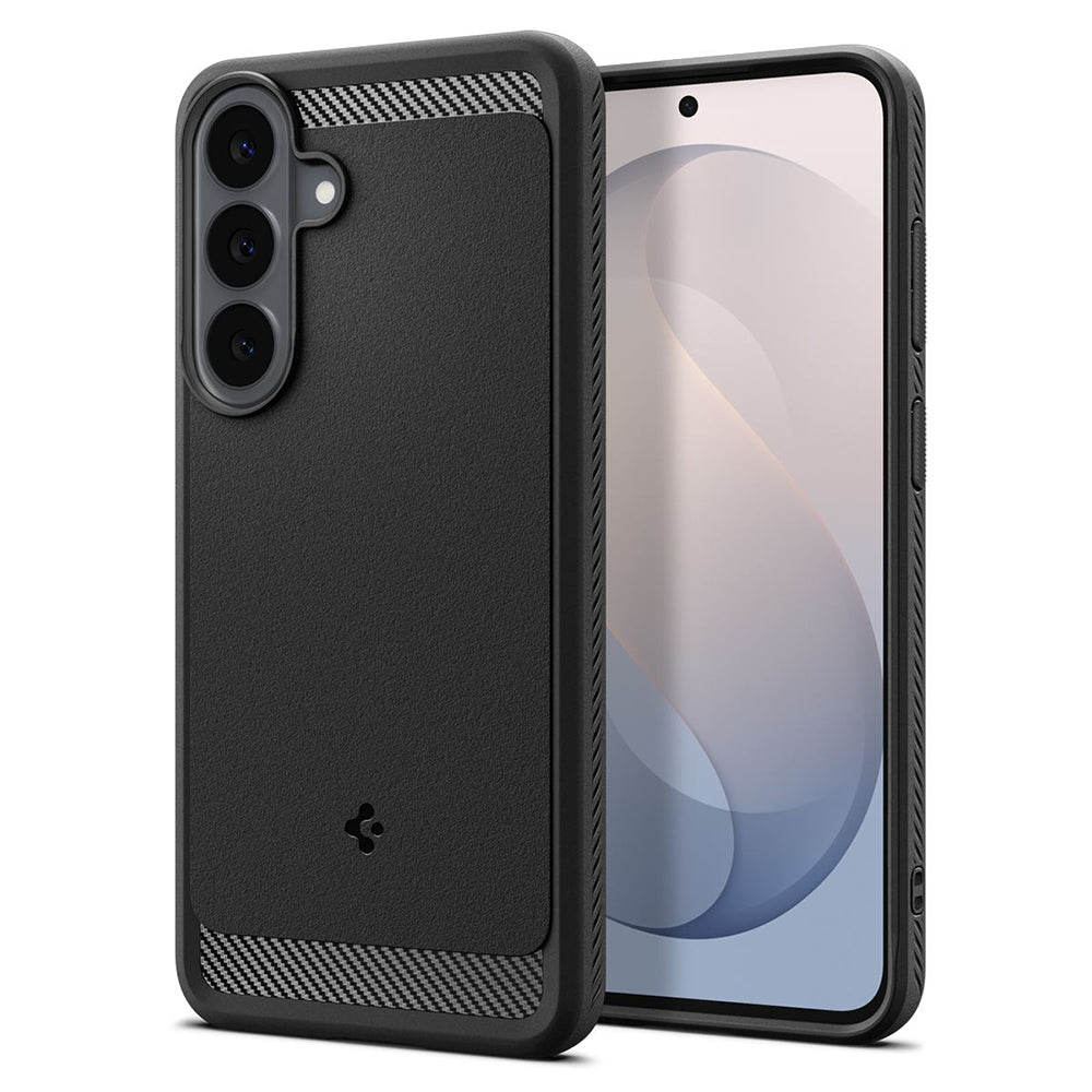 Tok Samsung Galaxy S26 FE S741-hez, Spigen, Rugged Armor, Fekete ACS11639