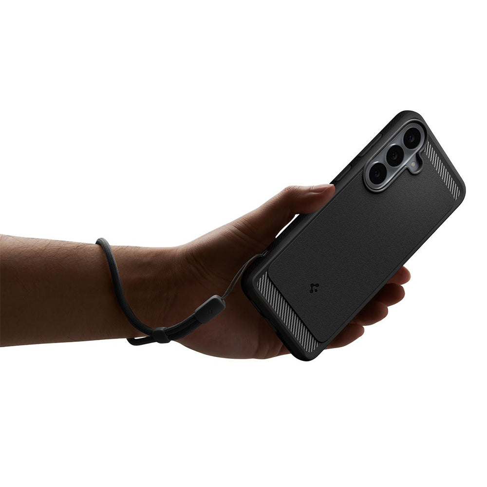 Tok Samsung Galaxy S26 FE S741-hez, Spigen, Rugged Armor, Fekete ACS11639
