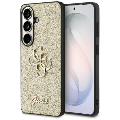 Tok Samsung Galaxy S26 S942-hez, Guess, Fixed Glitter Big 4G Metal Frame, Arany