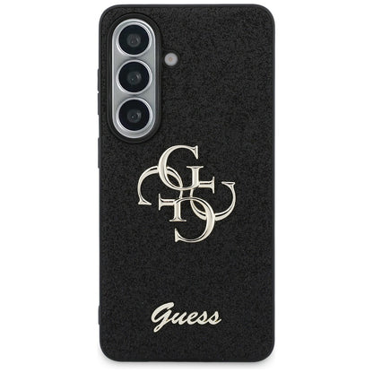 Tok Samsung Galaxy S26 S942-hez, Guess, Fixed Glitter Big 4G Metal Frame, Fekete