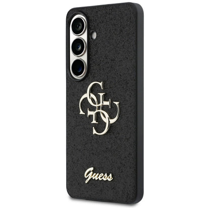 Tok Samsung Galaxy S26 S942-hez, Guess, Fixed Glitter Big 4G Metal Frame, Fekete