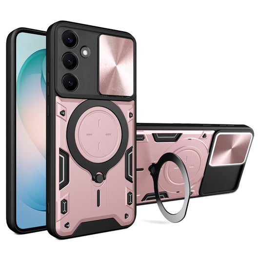 Tok Samsung Galaxy S26 Plus-hoz, Techsuit, CamGuard Pro, Arany Rózsaszín