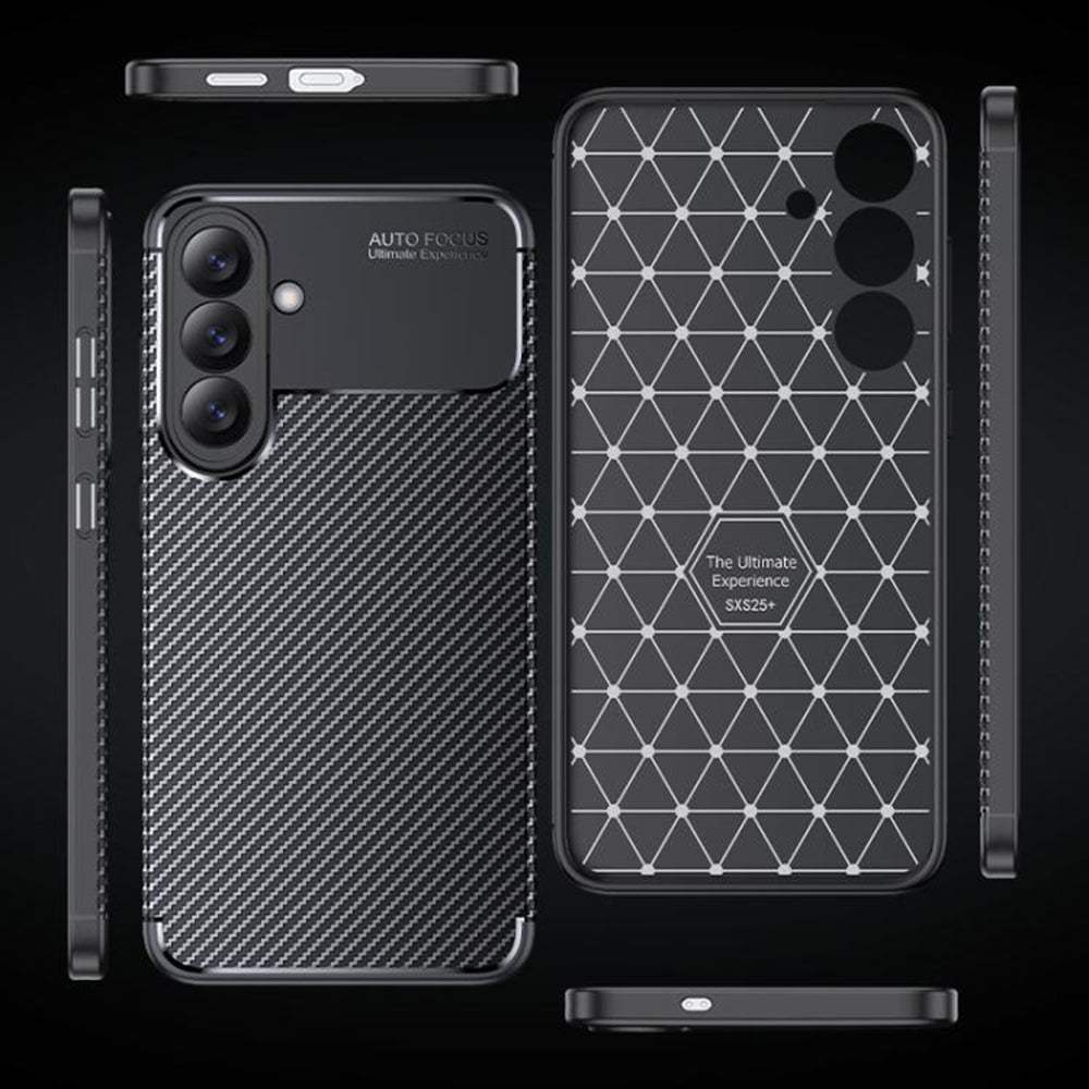 Tok Samsung Galaxy S26 Plus S947-hez, Techsuit, CarbonFiber, Fekete