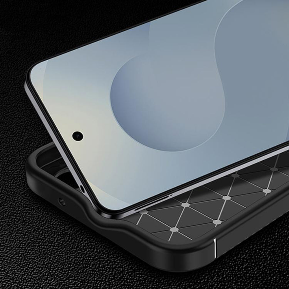 Tok Samsung Galaxy S26 Plus S947-hez, Techsuit, CarbonFiber, Fekete