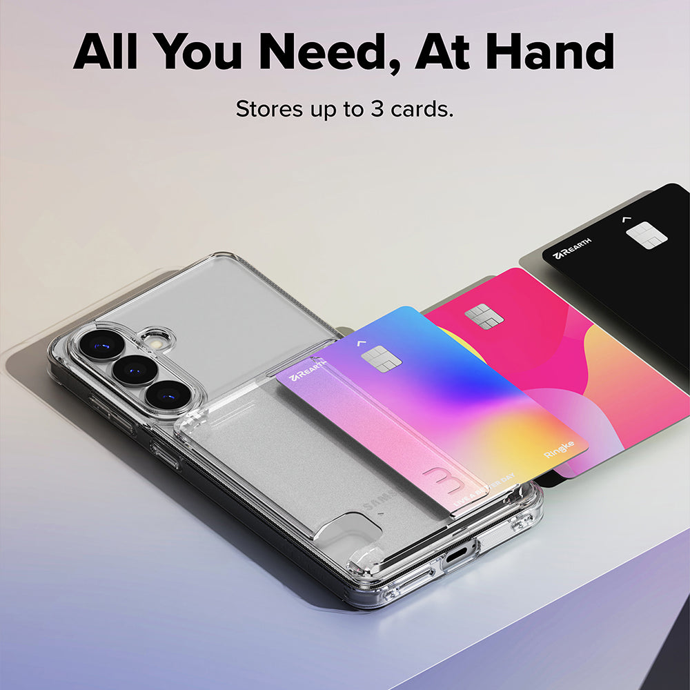 Tok Samsung Galaxy S26-hoz, Ringke, Fusion Card, Átlátszó