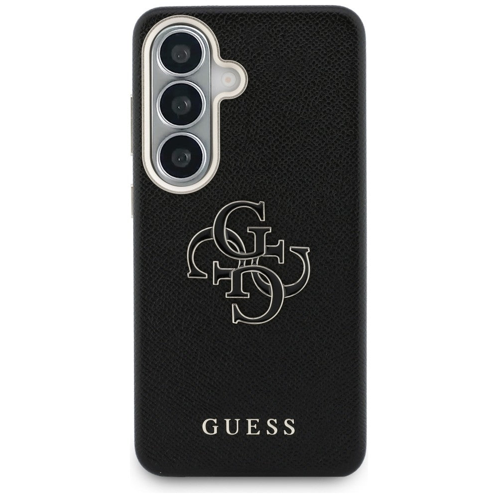 Tok Samsung Galaxy S26 S942-hez, Guess, 4G Grained Big and Classic Logo, Fekete