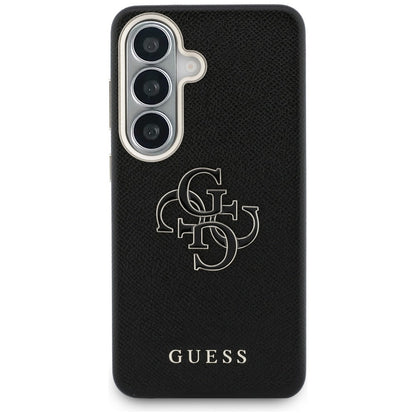 Tok Samsung Galaxy S26 S942-hez, Guess, 4G Grained Big and Classic Logo, Fekete