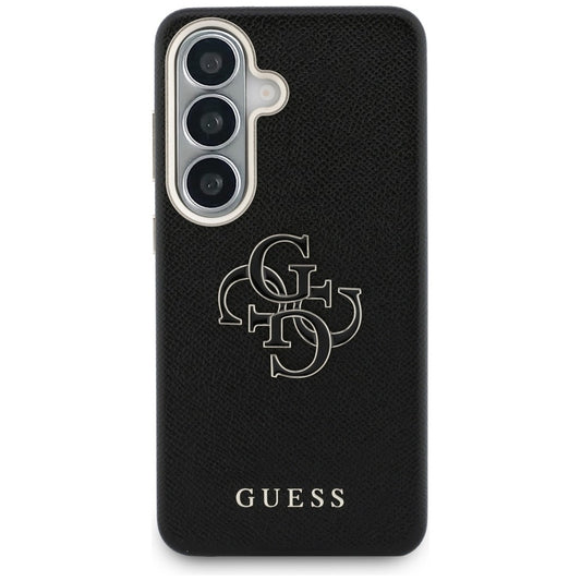 Tok Samsung Galaxy S26 S942-hez, Guess, 4G Grained Big and Classic Logo, Fekete