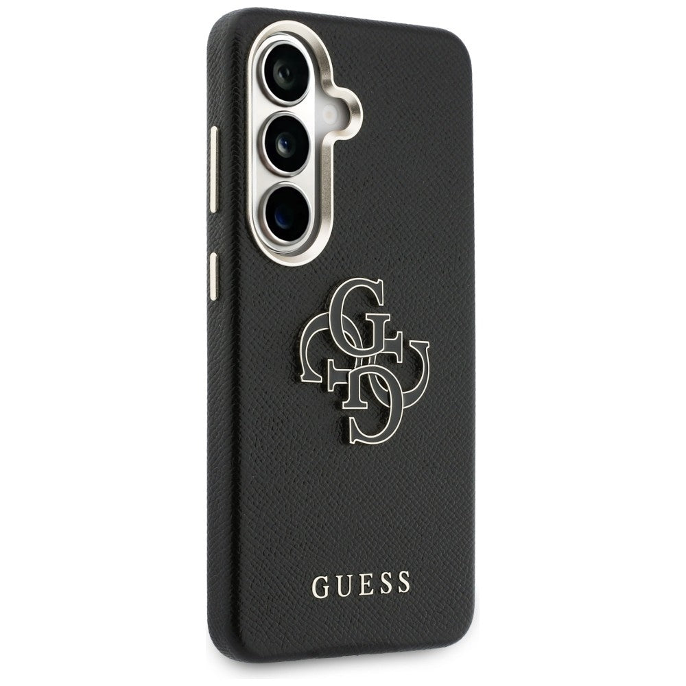 Tok Samsung Galaxy S26 S942-hez, Guess, 4G Grained Big and Classic Logo, Fekete