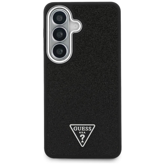 Tok Samsung Galaxy S26 S942-hez, Guess, Fix Glitter Triangle Logo, Fekete