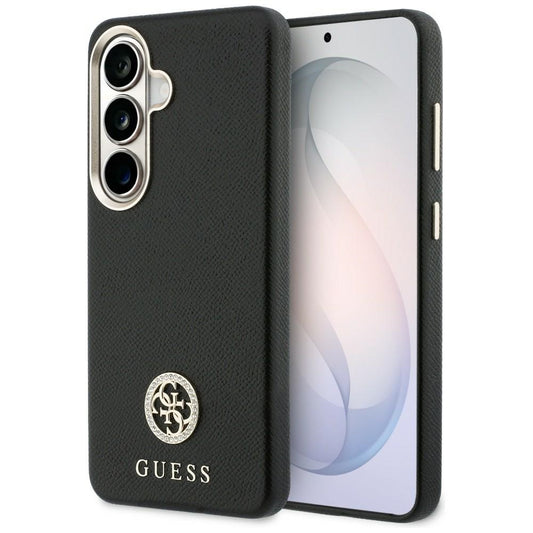 Tok Samsung Galaxy S26 S942-hez, Guess, Rhinestone Round Logo, Fekete