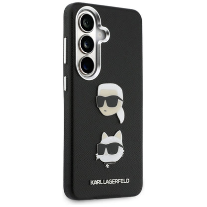 Tok Samsung Galaxy S26 S942-hez, Karl Lagerfeld, Saffiano Karl & Choupette's Head Pin, Fekete