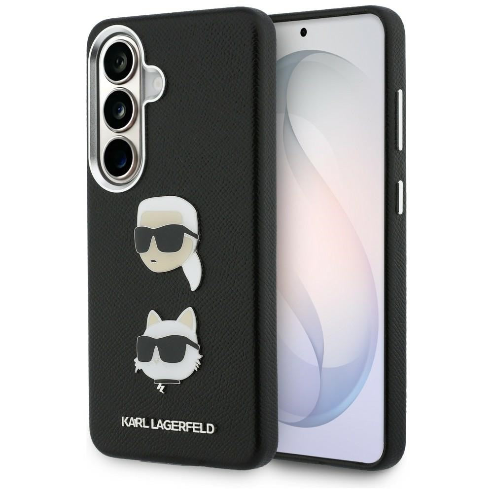 Tok Samsung Galaxy S26 S942-hez, Karl Lagerfeld, Saffiano Karl & Choupette's Head Pin, Fekete