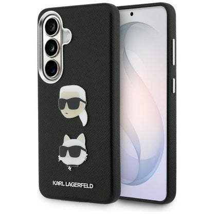 Tok Samsung Galaxy S26 S942-hez, Karl Lagerfeld, Saffiano Karl & Choupette's Head Pin, Fekete