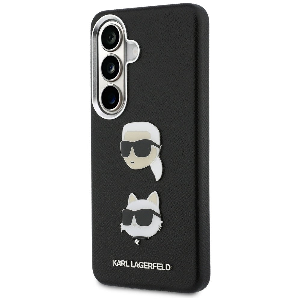 Tok Samsung Galaxy S26 S942-hez, Karl Lagerfeld, Saffiano Karl & Choupette's Head Pin, Fekete