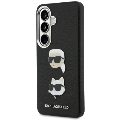 Tok Samsung Galaxy S26 S942-hez, Karl Lagerfeld, Saffiano Karl & Choupette's Head Pin, Fekete