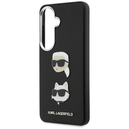 Tok Samsung Galaxy S26 S942-hez, Karl Lagerfeld, Saffiano Karl & Choupette's Head Pin, Fekete
