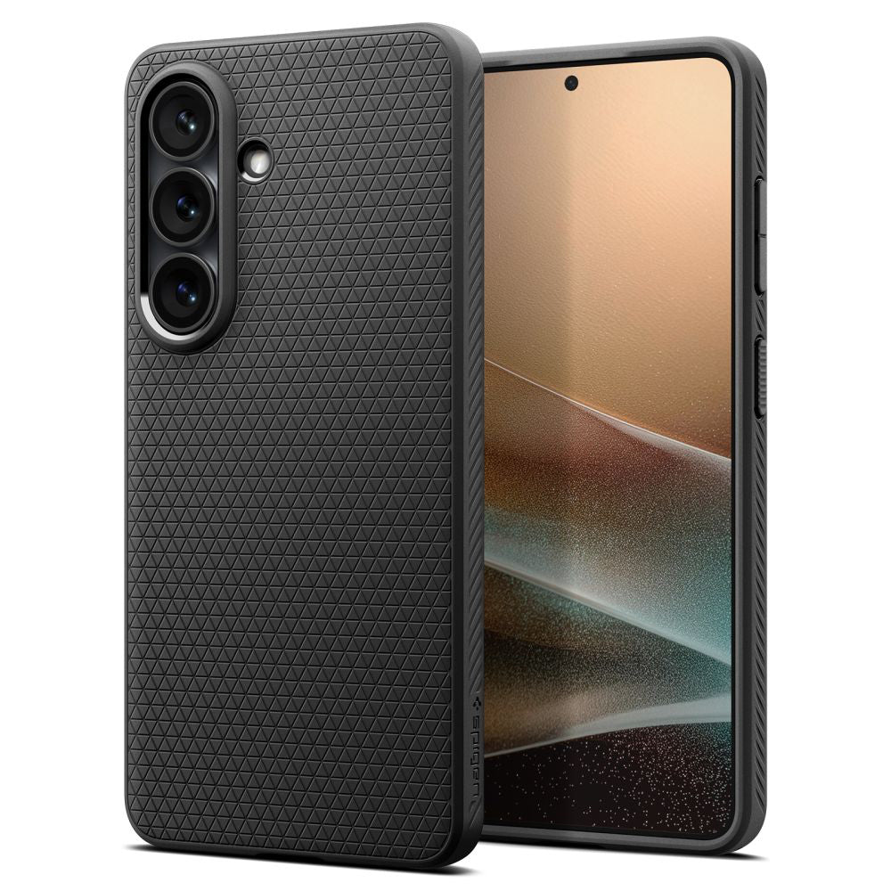 Tok Samsung Galaxy S26 S942-hez, Spigen, Liquid Air, Matt Fekete ACS10726