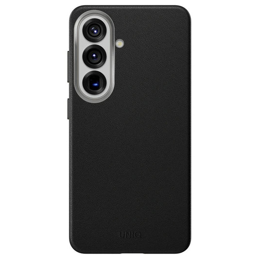 Tok Samsung Galaxy S26 S942-hez, UNIQ, Lyden Leatherette, Fekete