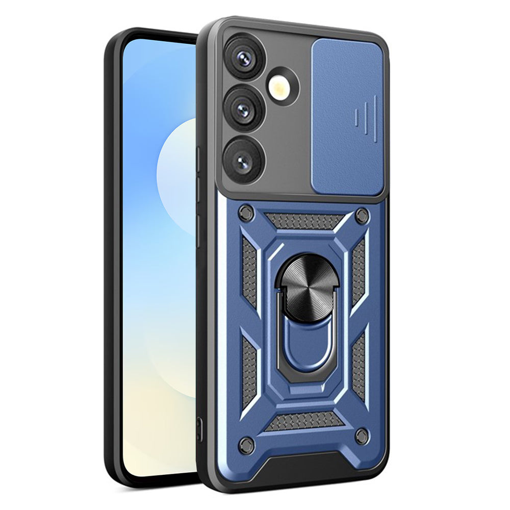 Tok Samsung Galaxy S26-hoz, Techsuit, CamShield, Kék