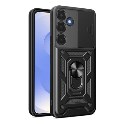 Tok Samsung Galaxy S26-hoz, Techsuit, CamShield, Fekete