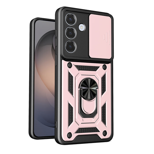 Tok Samsung Galaxy S26-hoz, Techsuit, CamShield, Arany Rózsaszín