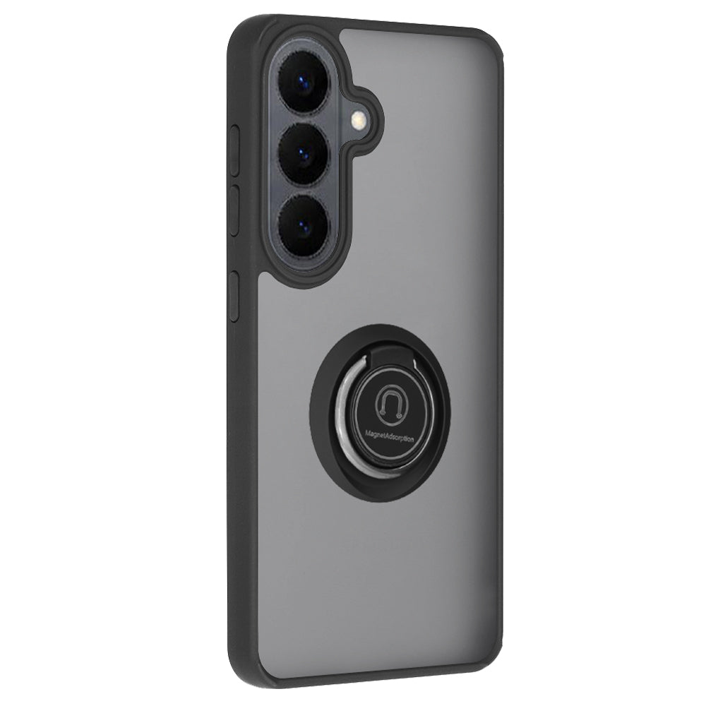 Tok Samsung Galaxy S26-hoz, Techsuit, Glinth, Fekete