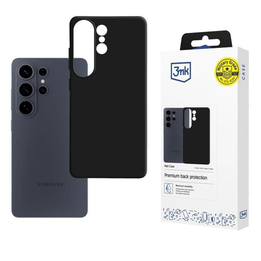 Tok Samsung Galaxy S26 Ultra-hoz, 3MK, Matt Fekete