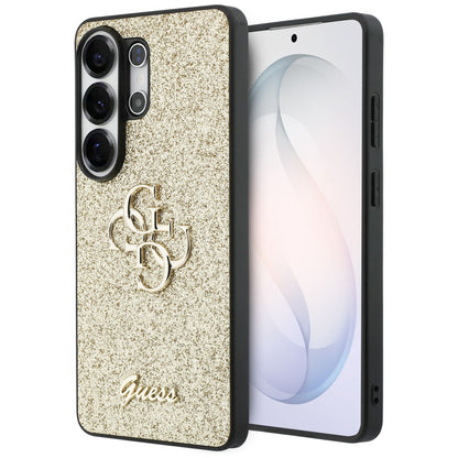 Tok Samsung Galaxy S26 Ultra S948-hez, Guess, Fixed Glitter Big 4G Metal Frame, Arany