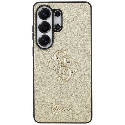 Tok Samsung Galaxy S26 Ultra S948-hez, Guess, Fixed Glitter Big 4G Metal Frame, Arany