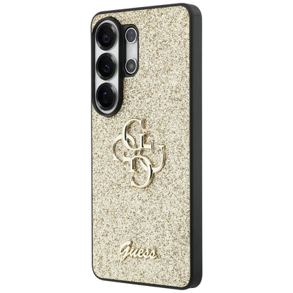 Tok Samsung Galaxy S26 Ultra S948-hez, Guess, Fixed Glitter Big 4G Metal Frame, Arany